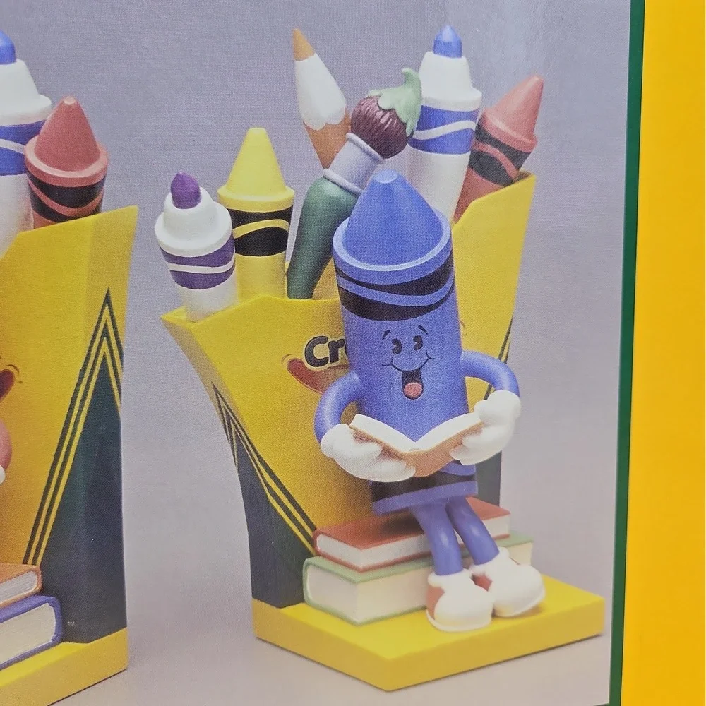 Crayola Goebel Bookends Binney & Smith Vintage 2005 Brand New NOS Crayons